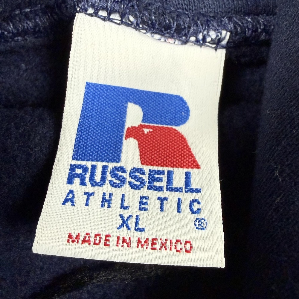 Vintage Russell Athletic Hoodie Adult XL Blue Princeton Tigers Sweatshirt 90s - Picture 3 of 15